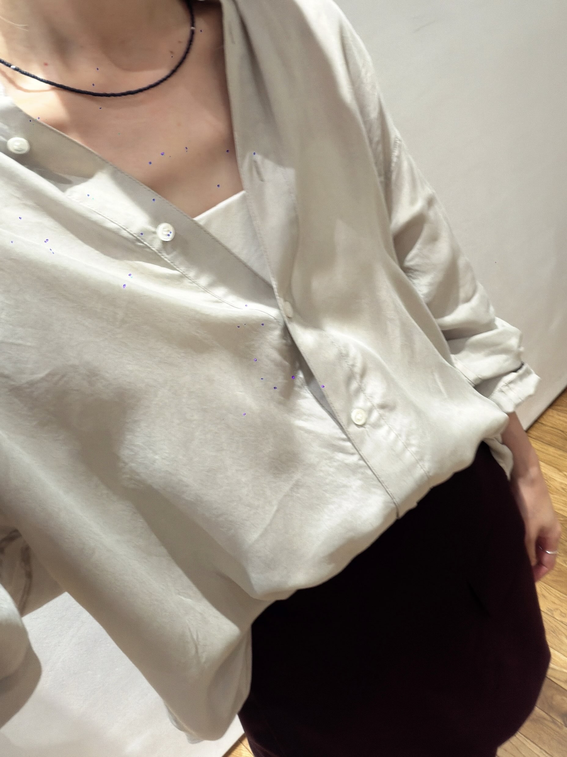 铜氨丝宽松衬衫