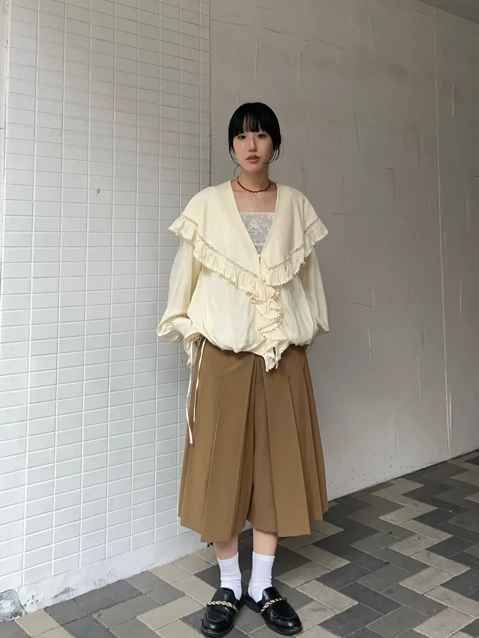 百褶短裤 7