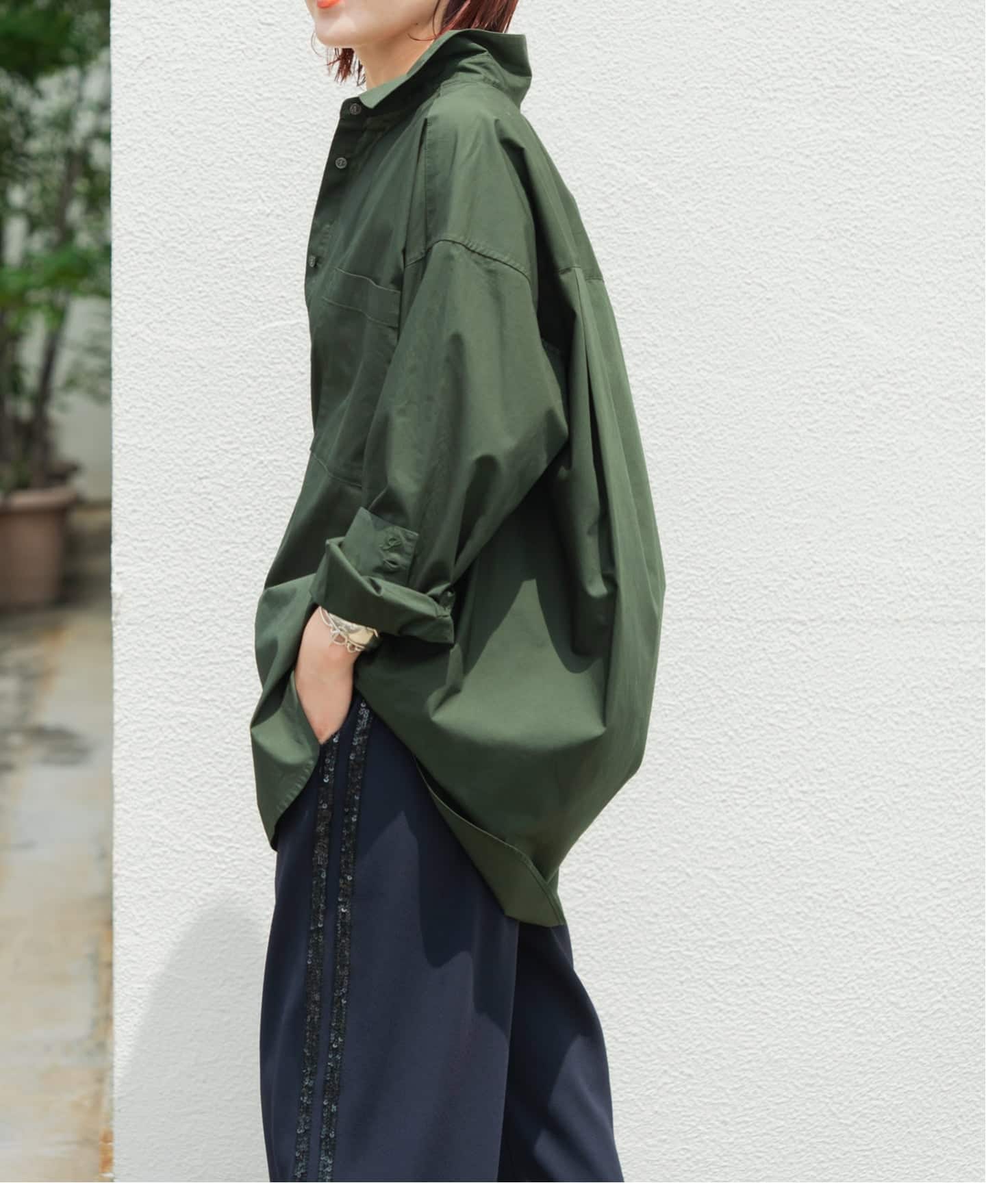 50支棉 宽松廓形衬衫 115