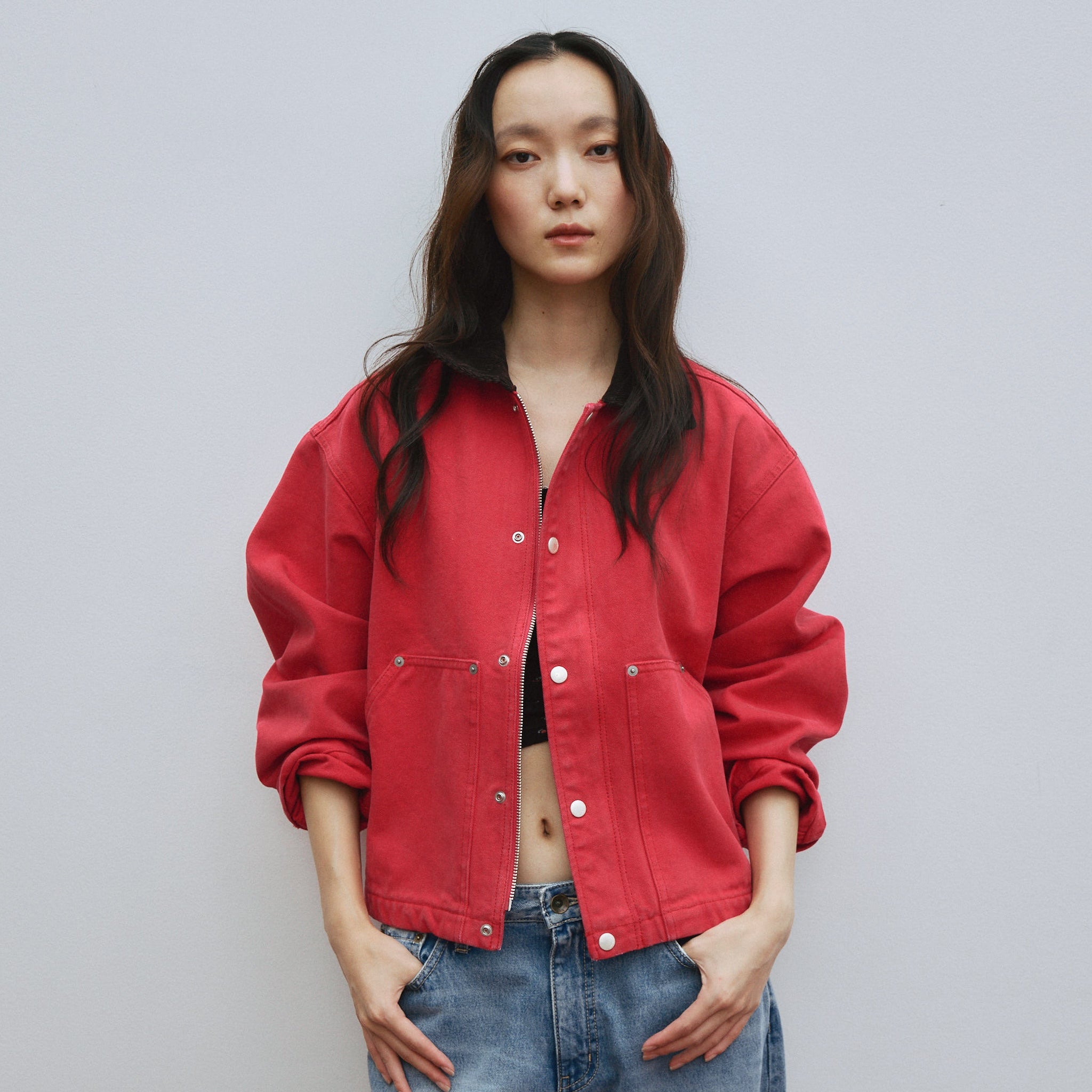 帆布短款工装夹克 外套 7