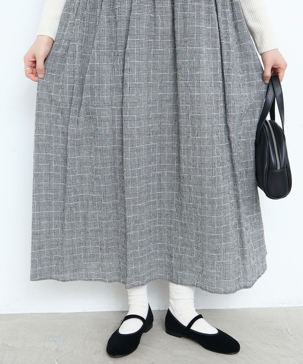 格纹无袖连衣裙 12