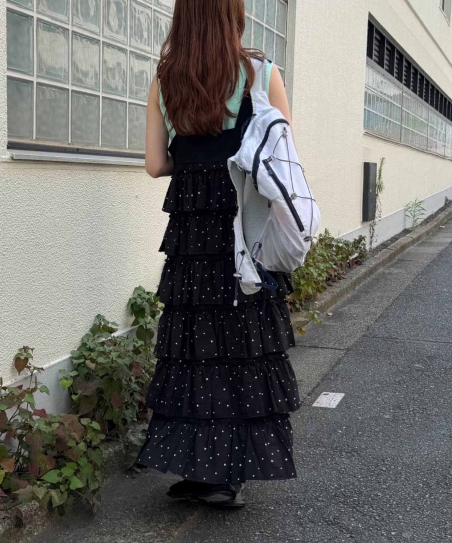 荷叶边层叠背带裙 连衣裙 29