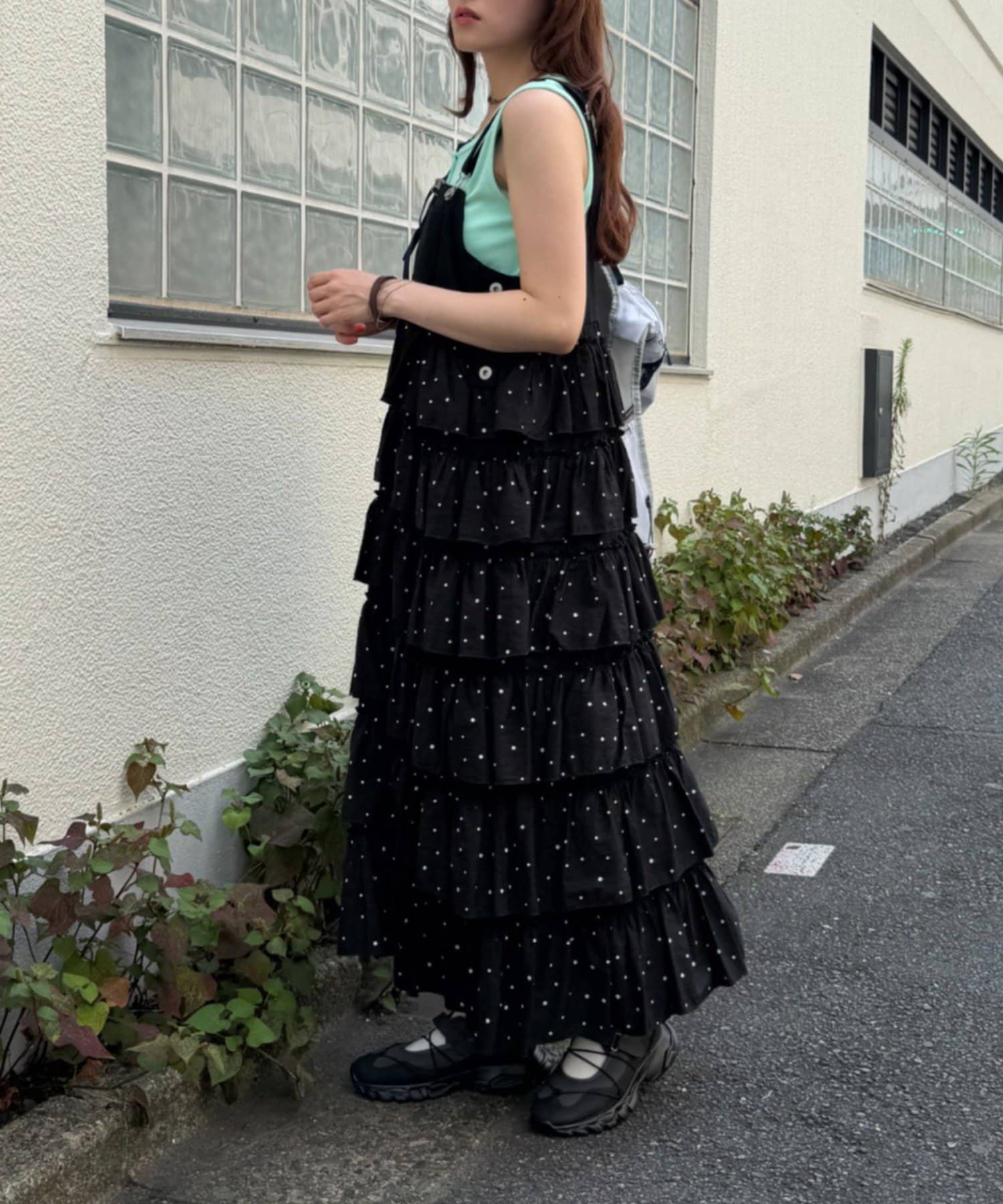 荷叶边层叠背带裙 连衣裙 28
