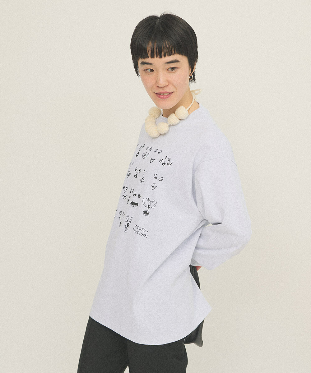Tsuru Taisuke×WAAN NICE FACE 长袖T恤 3