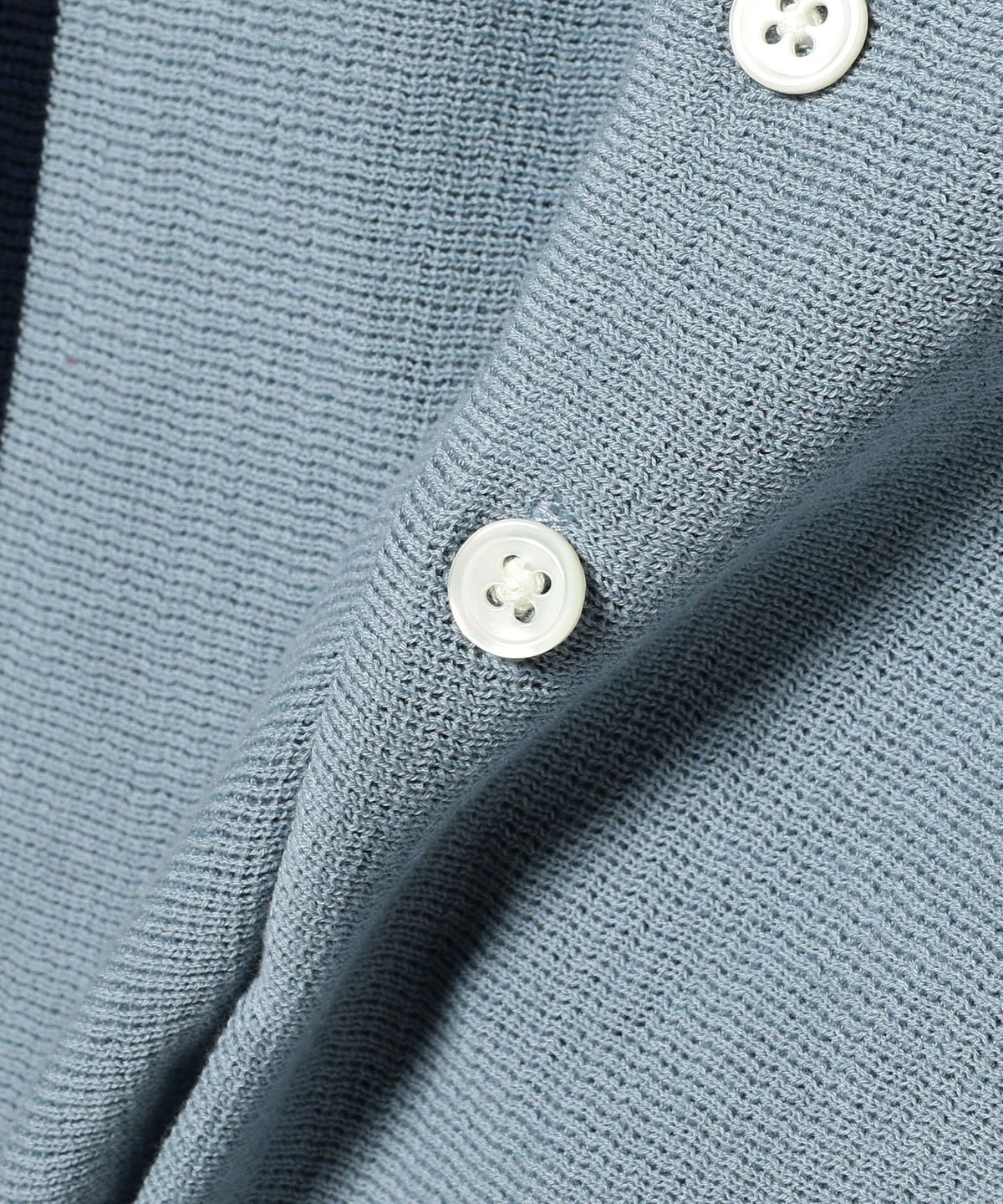 条纹针织Polo衫 48