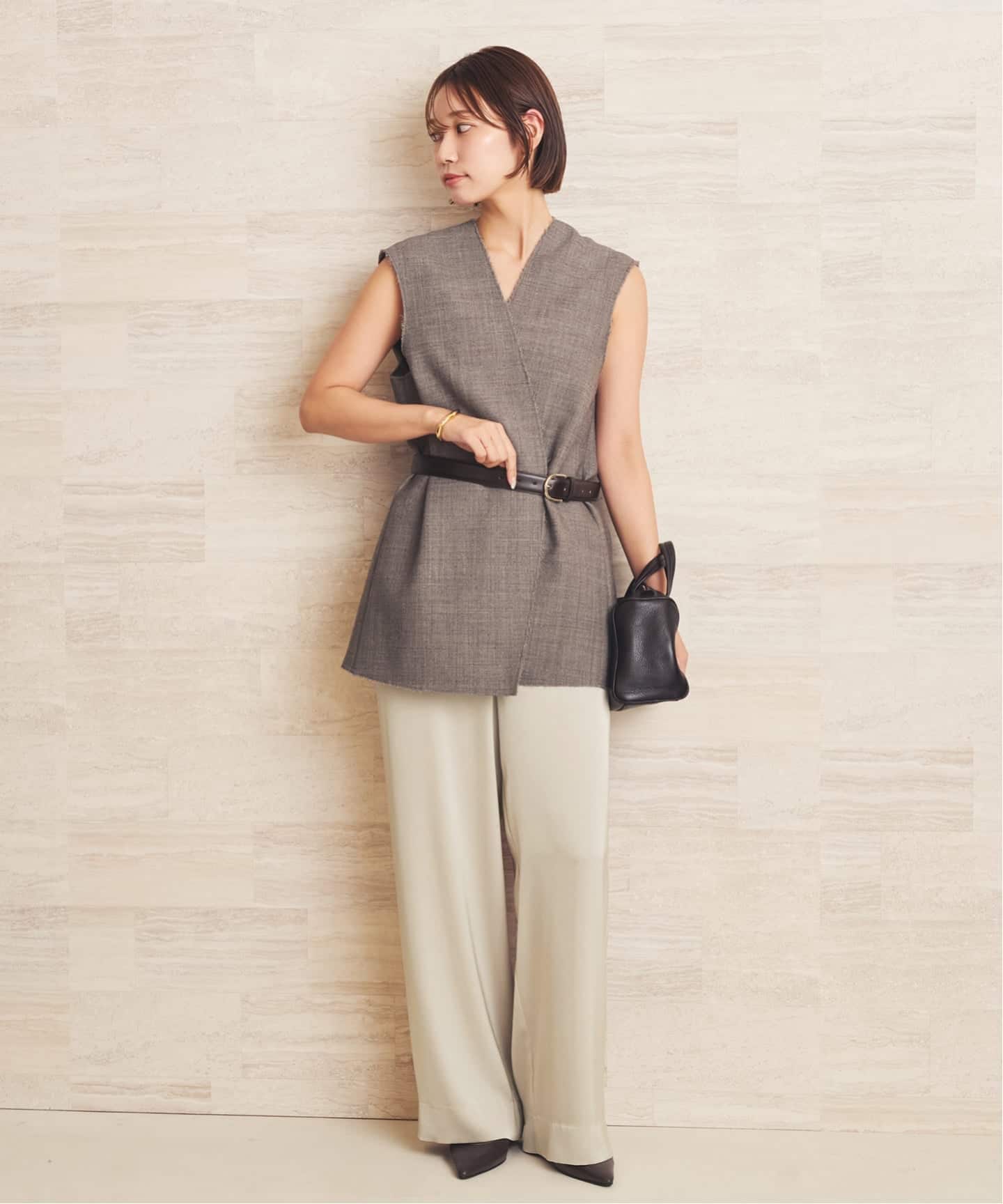 哑光缎面宽松裤 33