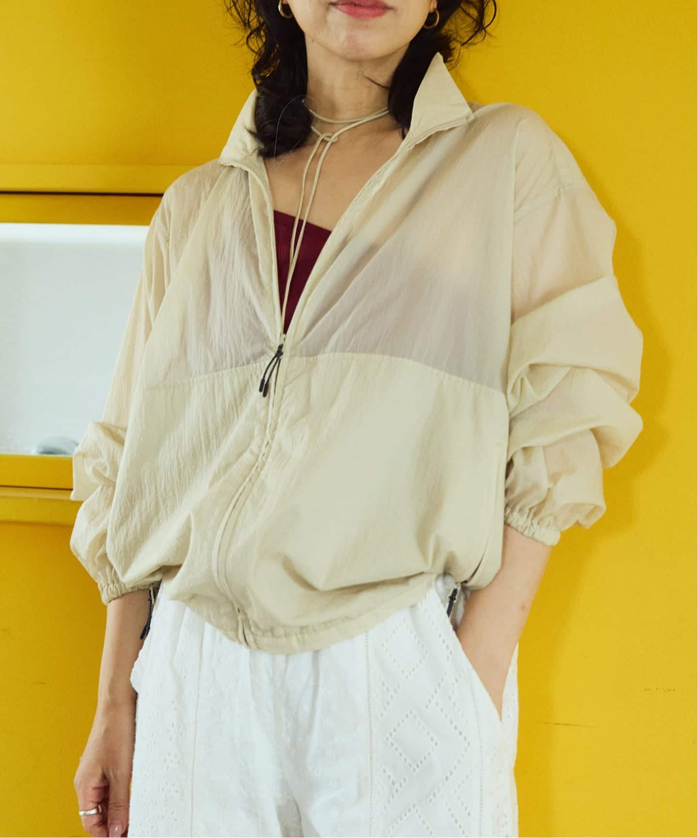 IENA LA BOUCLE 透明锦纶夹克 3