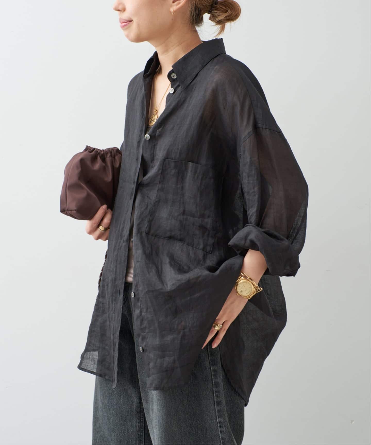 *Sheer Ramie 衬衫 9