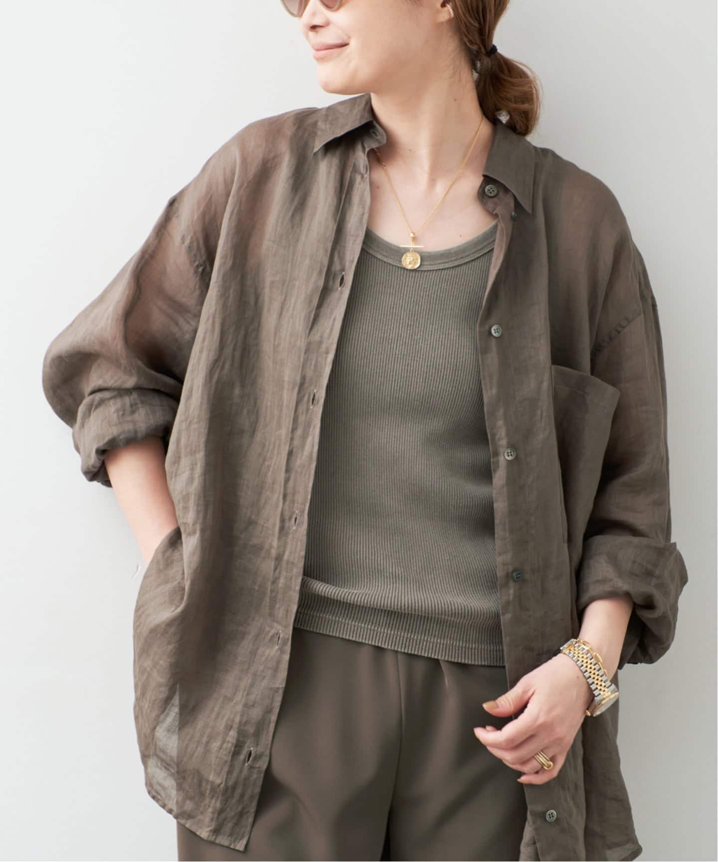 *Sheer Ramie 衬衫 21