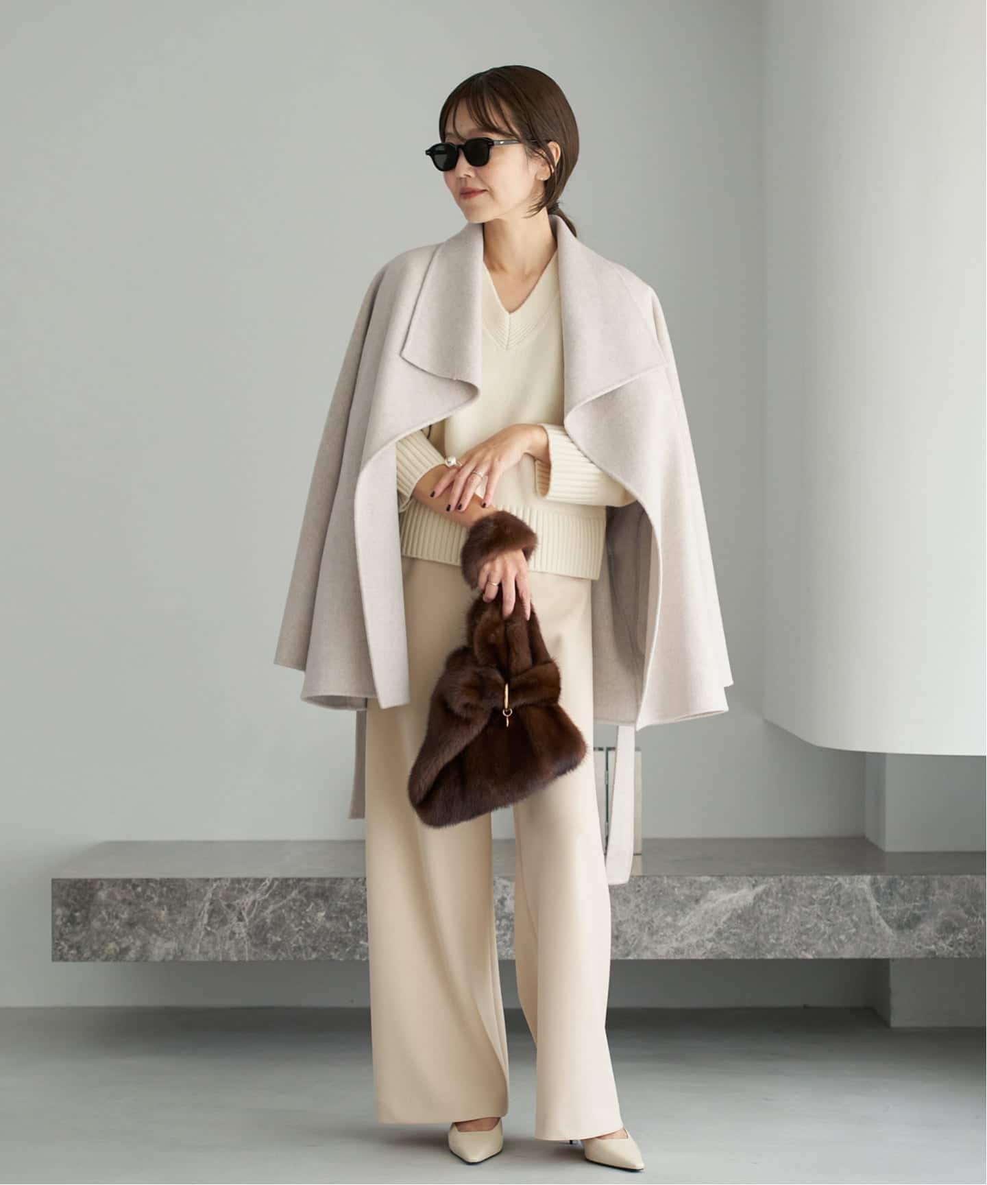 HAMILTON DRAPE HALF 大衣 3