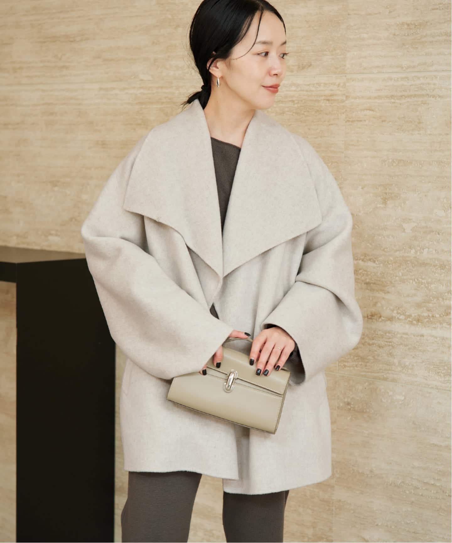 HAMILTON DRAPE HALF 大衣 9
