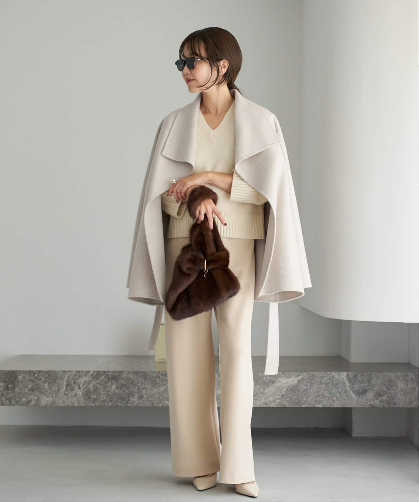 HAMILTON DRAPE HALF 大衣 18