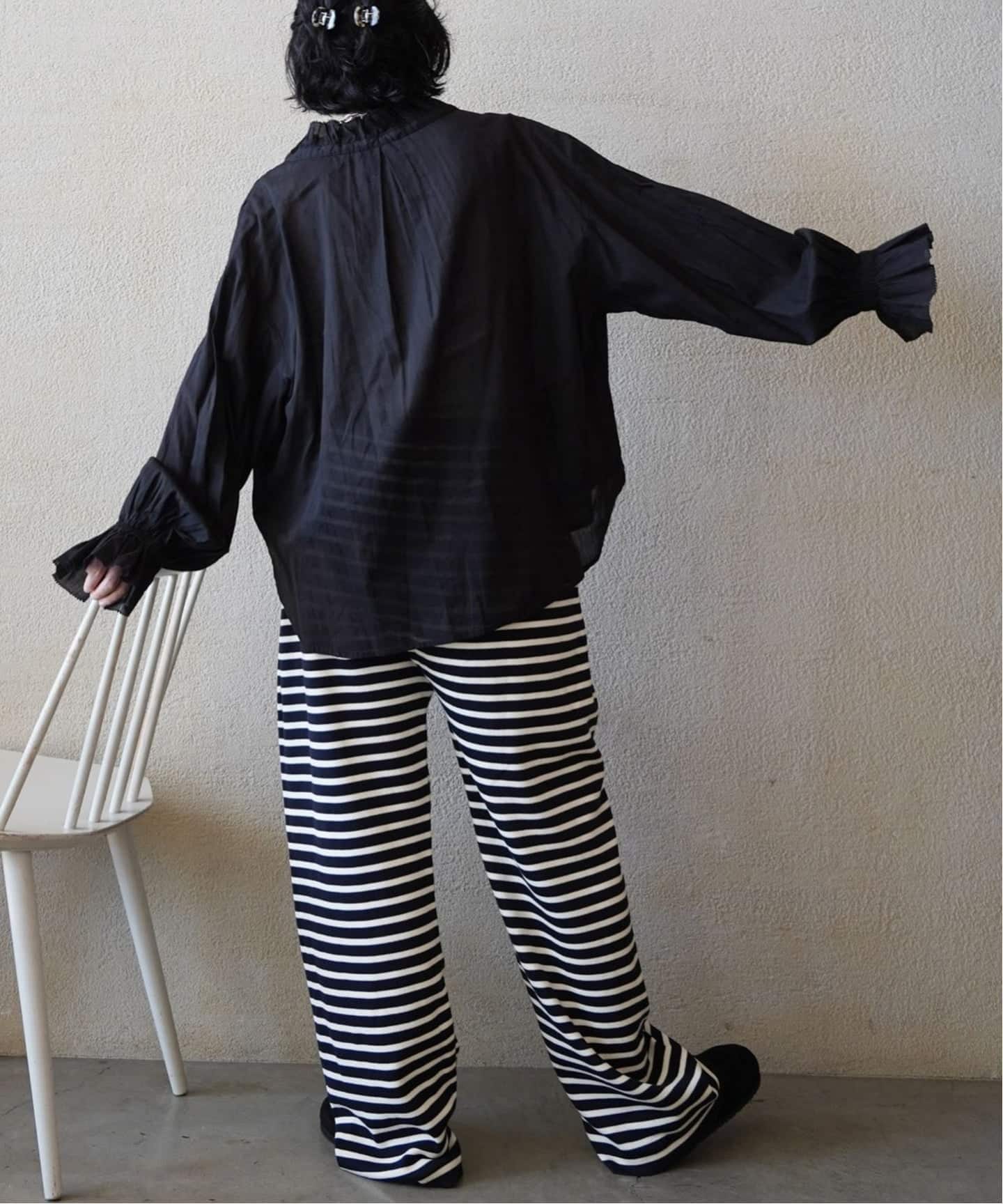 C横条纹 裤装 3
