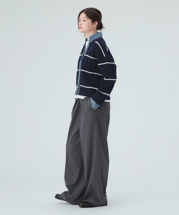 牛仔叠穿风针织开衫 5