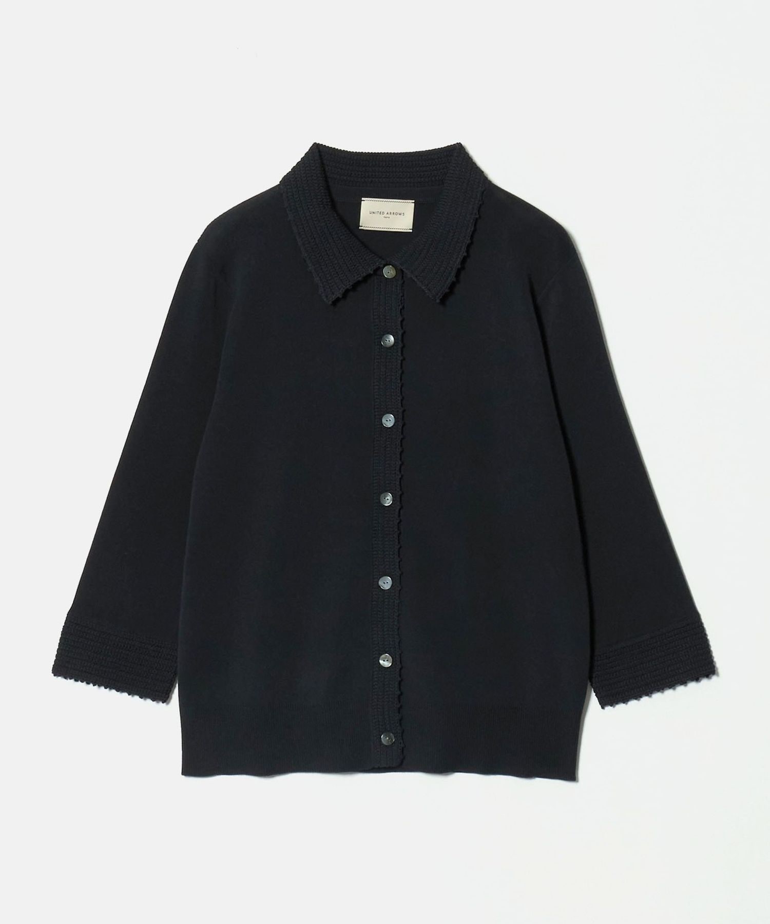 可水洗 钩针 Polo 开衫 25