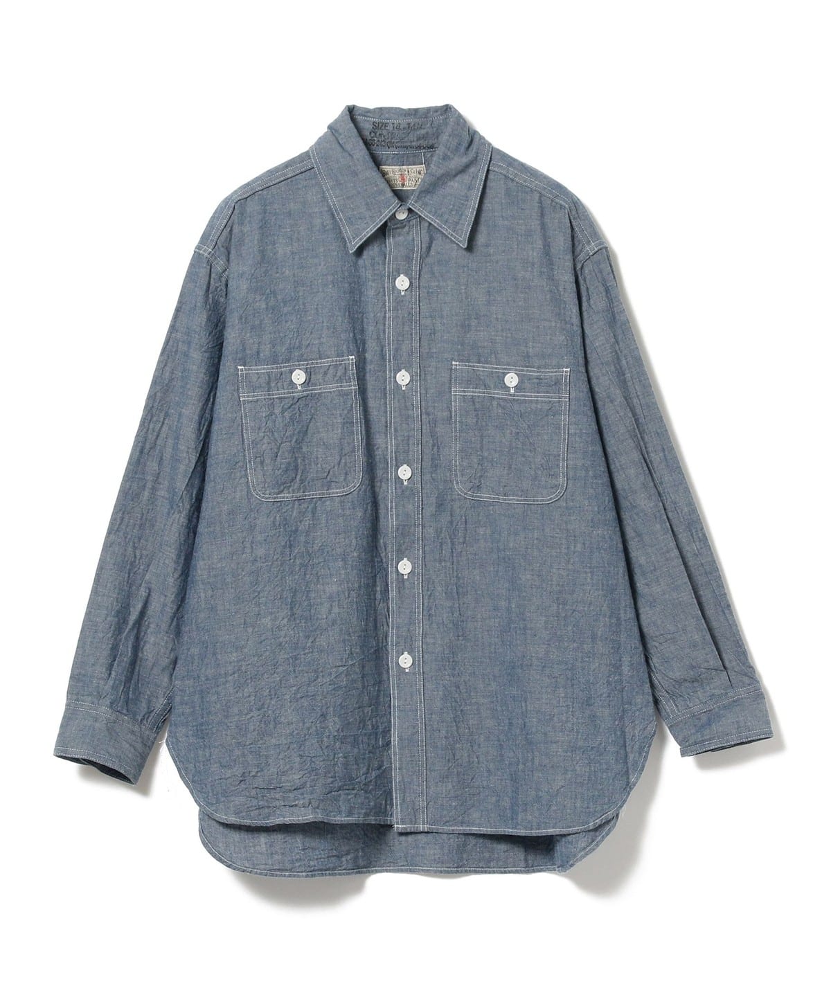 青年布 长袖牛仔衬衫 19