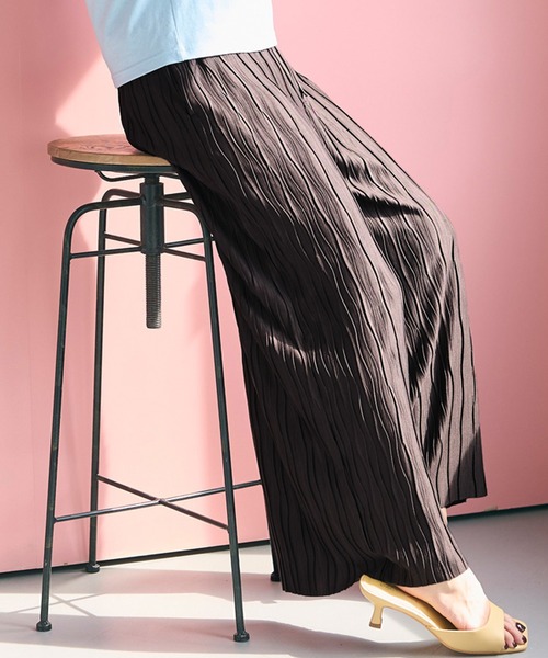 波浪压褶裤 6