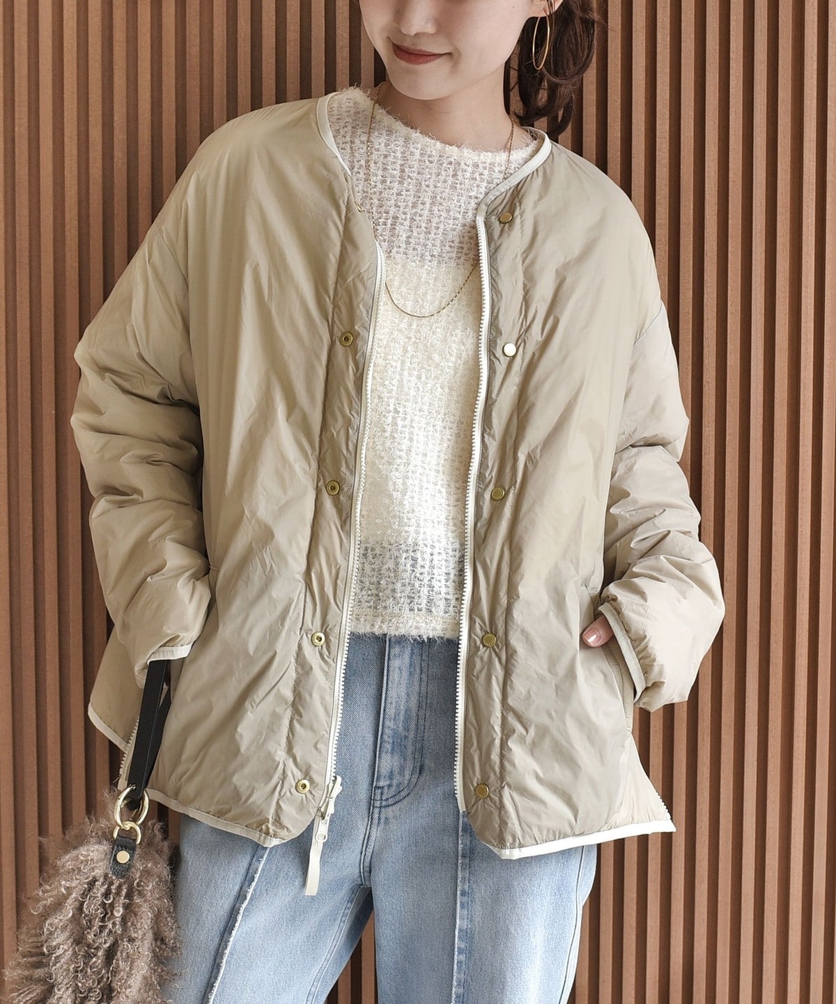 可手洗 双面穿 多穿法衍缝羽绒服 10