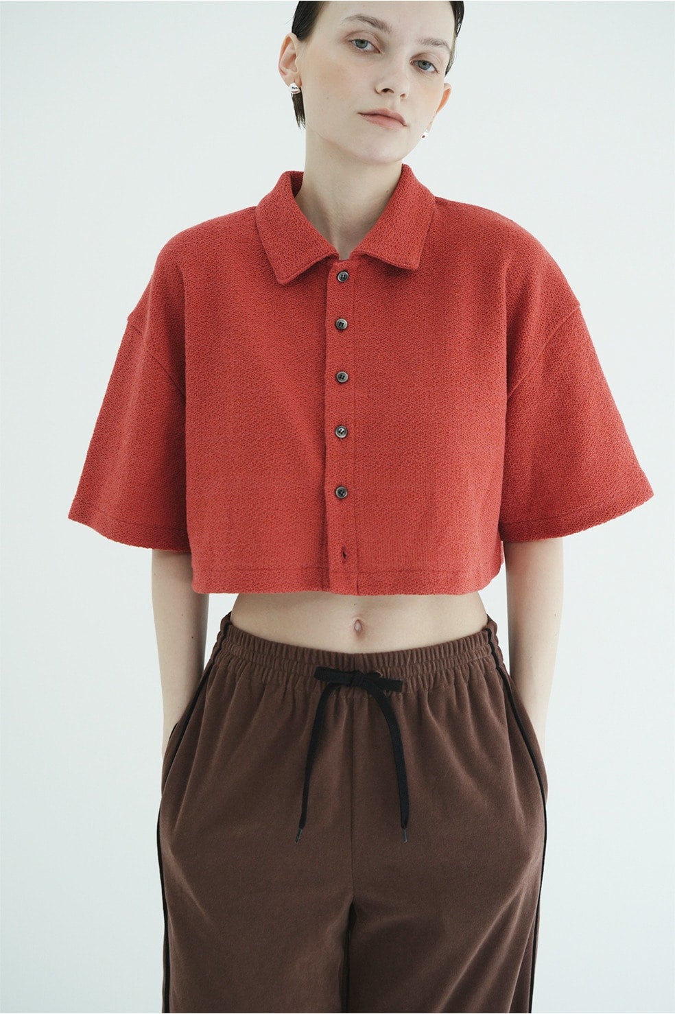 清爽短款 Polo 上衣 19