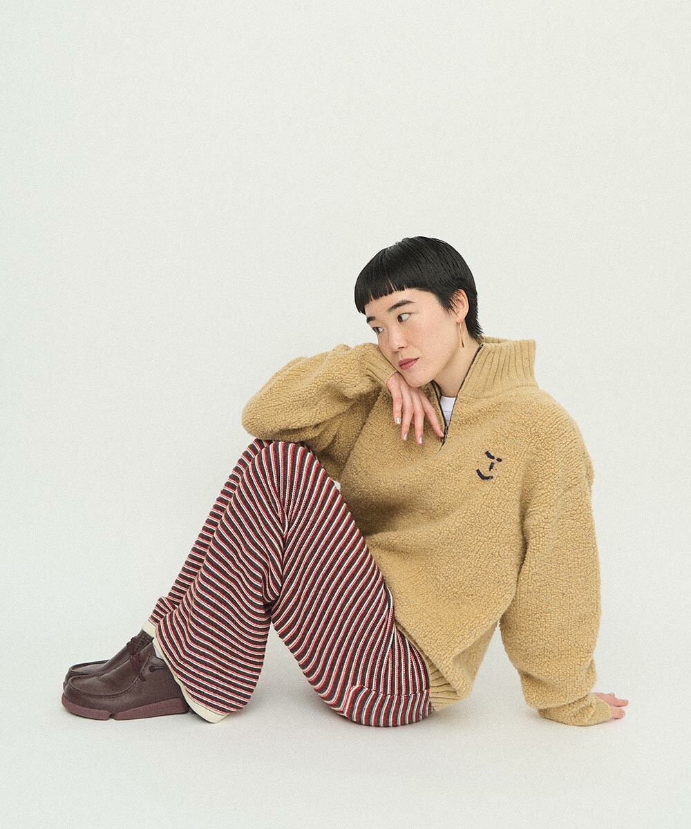 HOSO 多色条纹裤子 5
