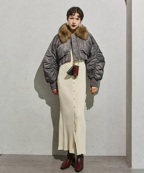 毛领短款MA-1外套 19