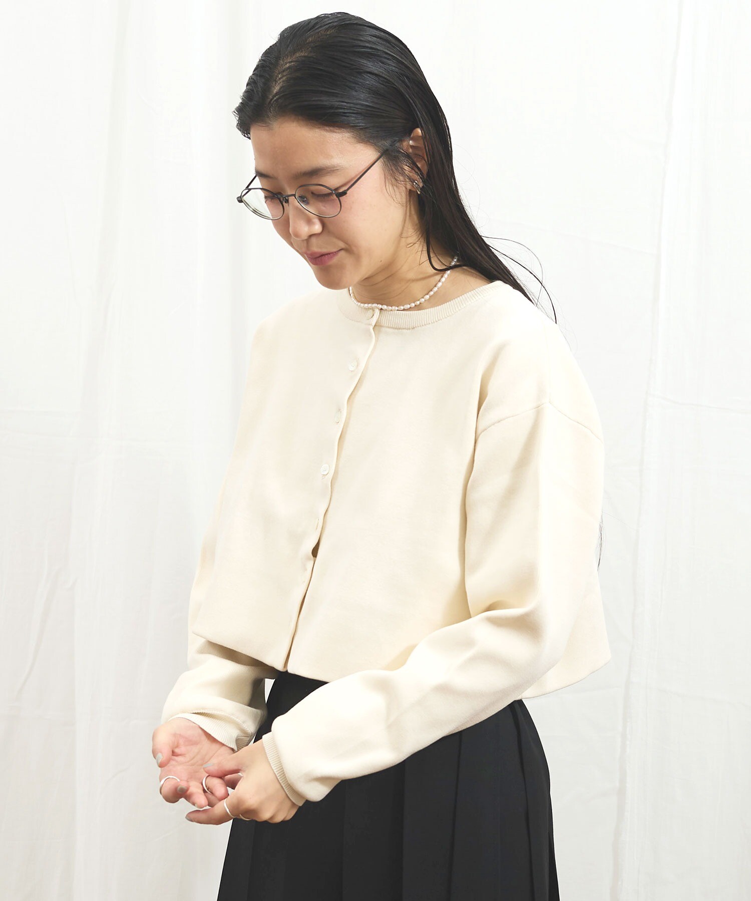 棉 / 尼龙 压褶开衫 9