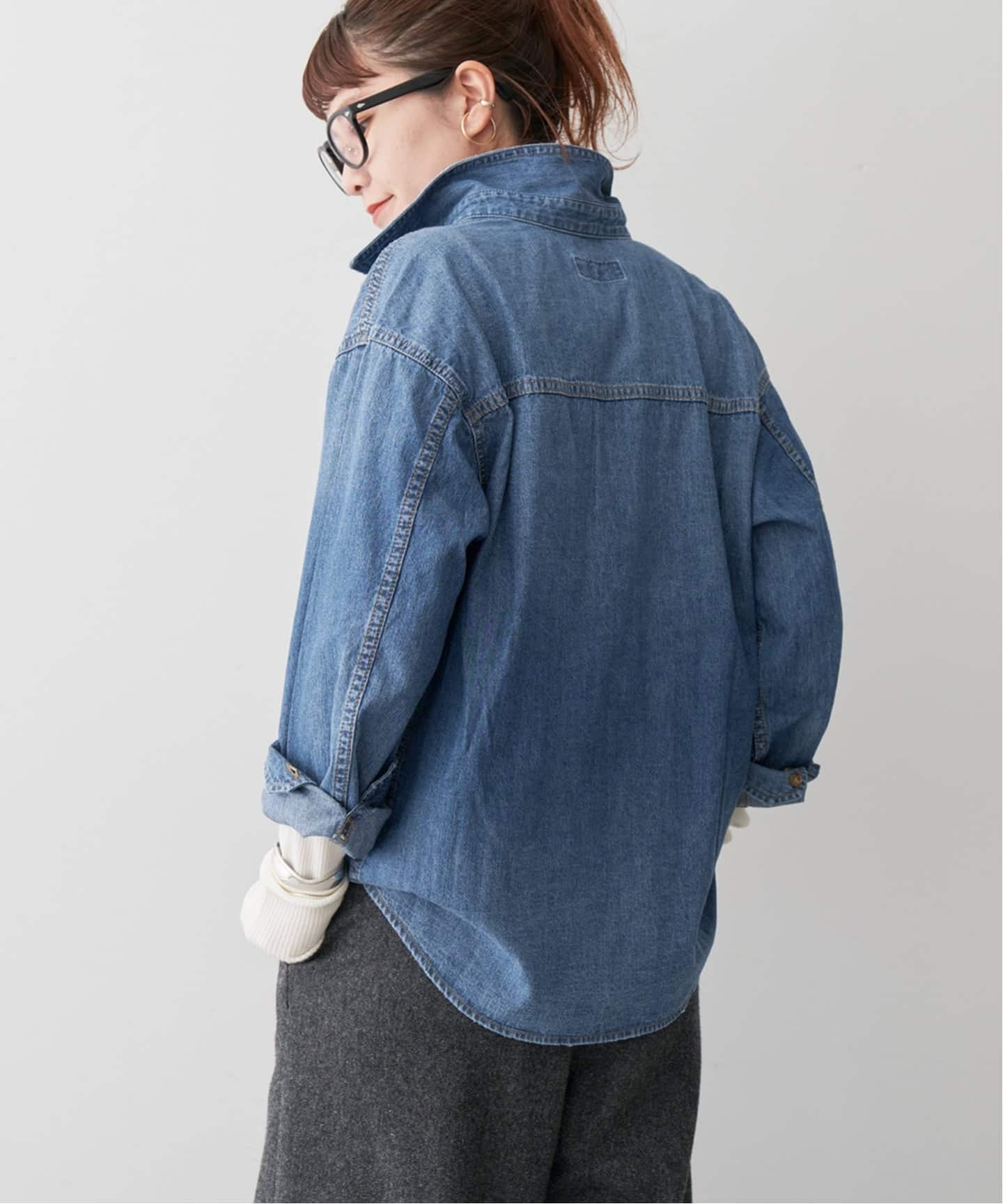 轻盎司牛仔衬衫 24