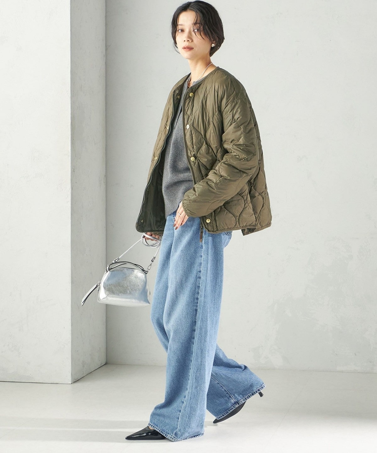 可手洗 双面穿 多穿法衍缝羽绒服 34