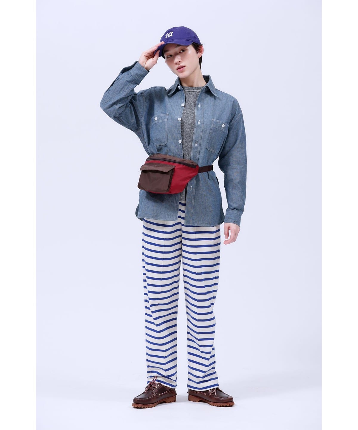 青年布 长袖牛仔衬衫 9