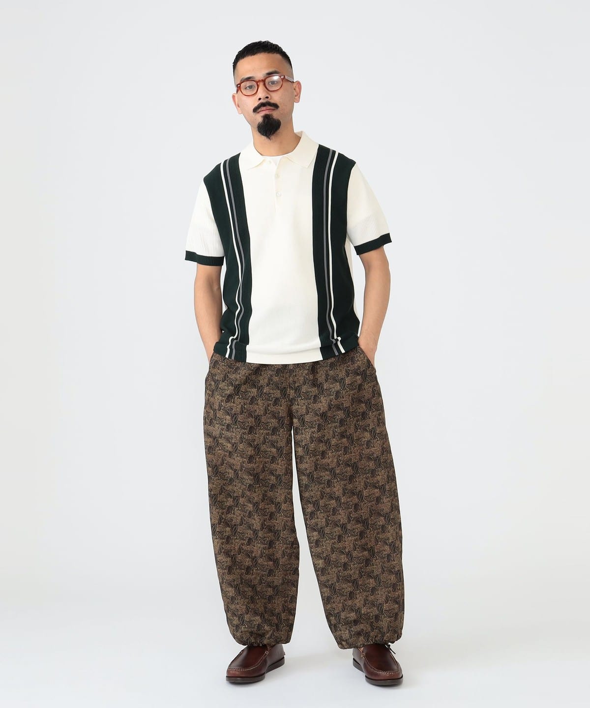 条纹针织Polo衫 8