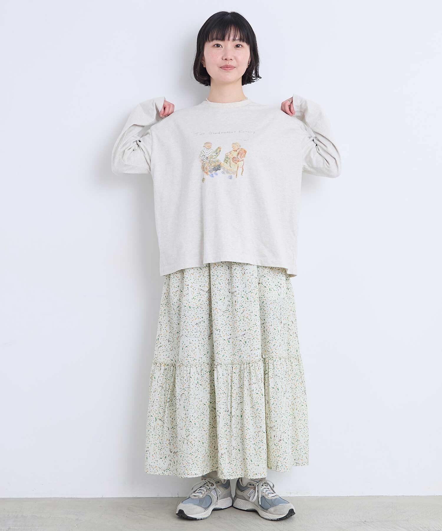 小颗粒手绘印花半身裙 19