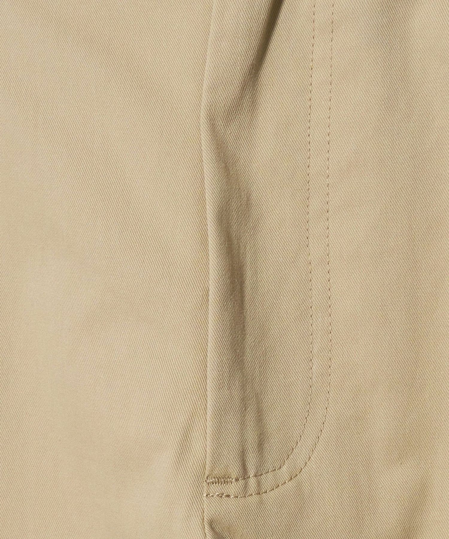 弧形剪裁卡其裤 34