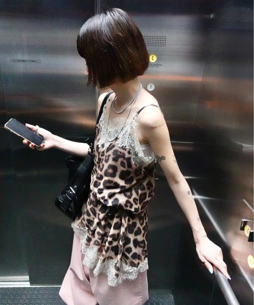 豹纹蕾丝吊带衫 71