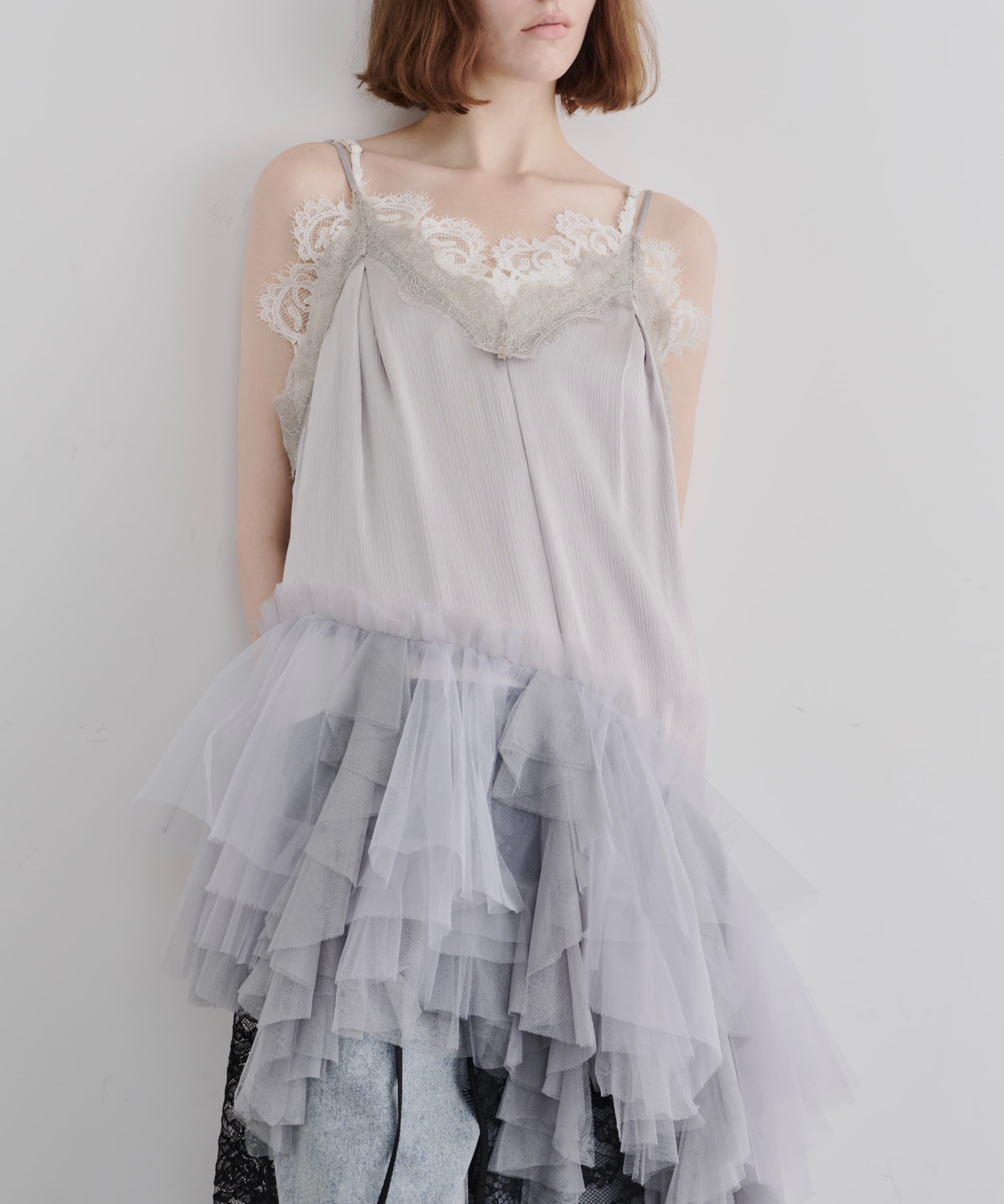 不规则蓬感 薄纱内搭风 吊带衫 8