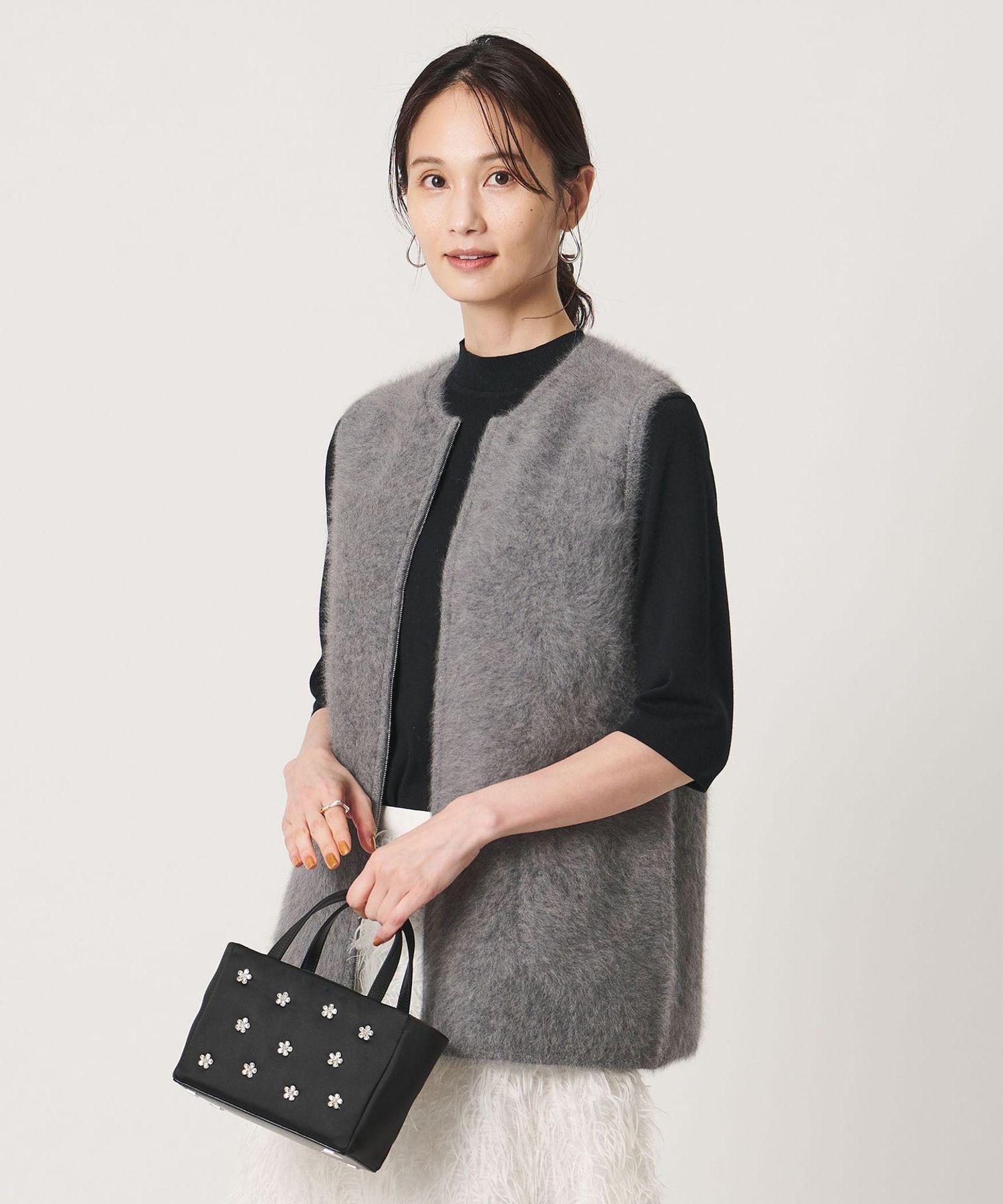 狐狸毛羊绒双面马甲 8