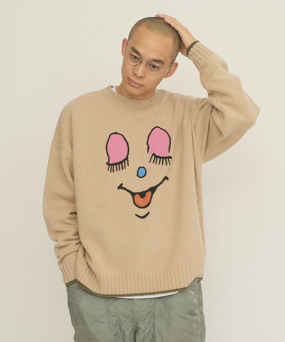 Tsuru Taisuke HAPPY FACE PUZZLE 套头衫 13
