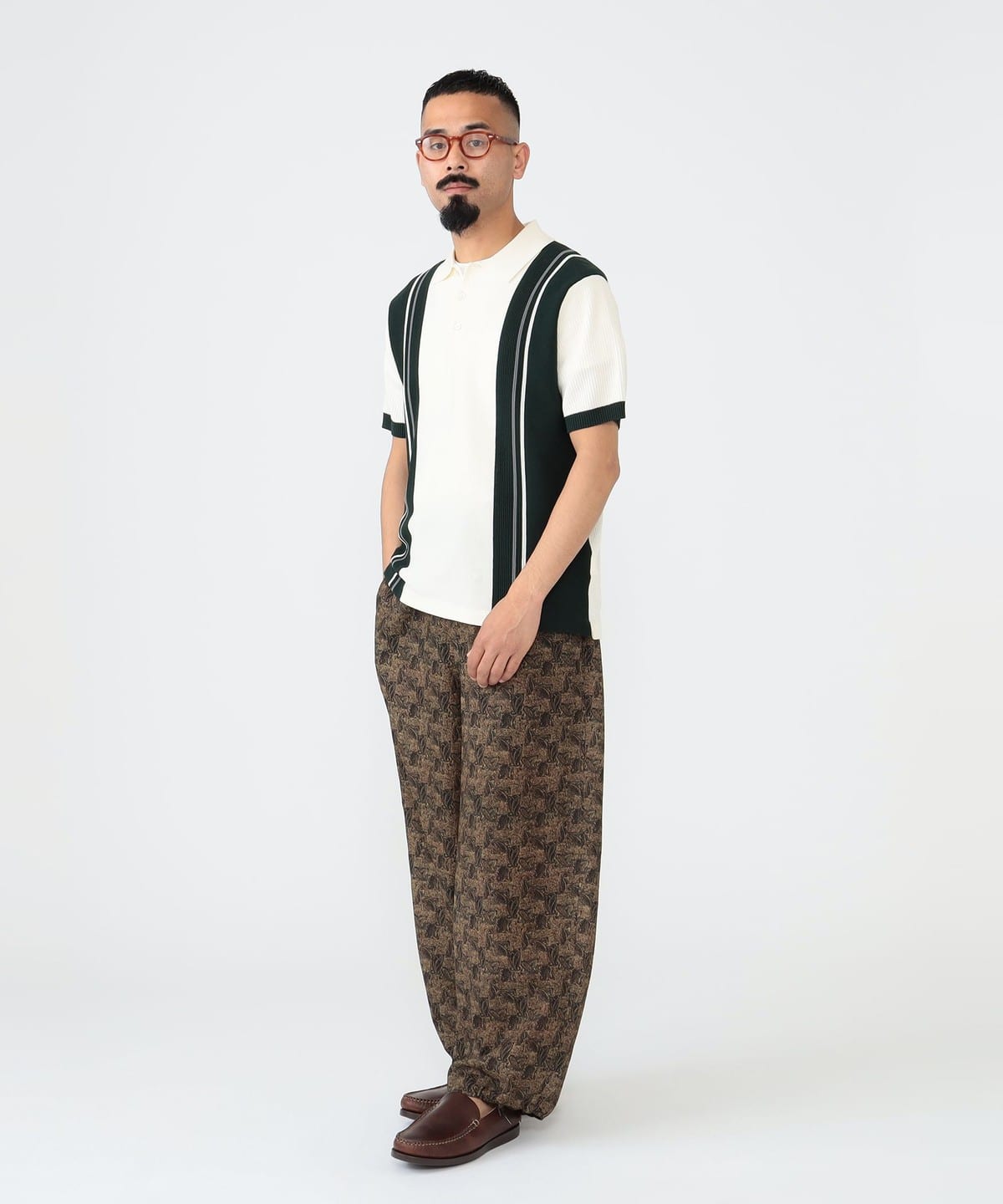 条纹针织Polo衫 7