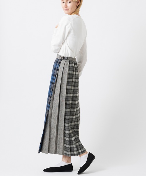 限定款 拼布绗缝半身裙 及踝长款 90cm 57