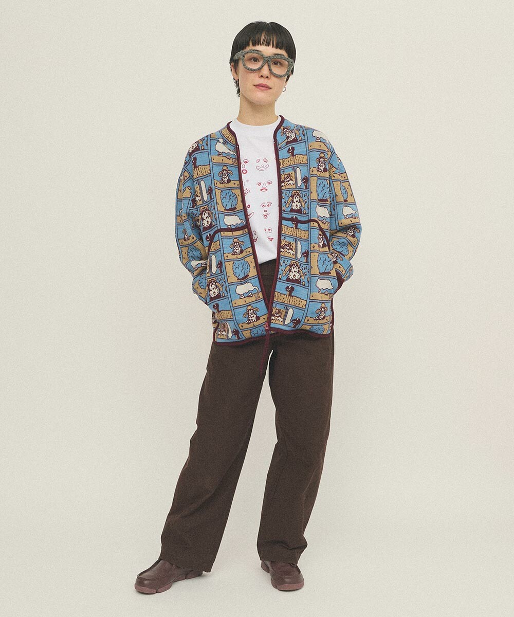Tsuru Taisuke×WAAN COMIC 针织夹克 7