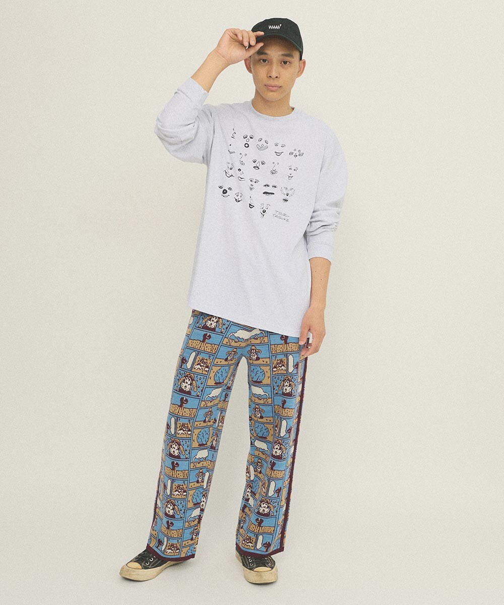 Tsuru Taisuke×WAAN NICE FACE 长袖T恤 18