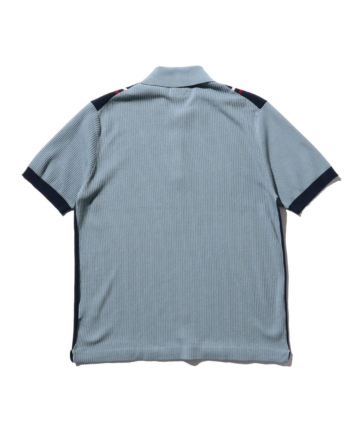 条纹针织Polo衫 43