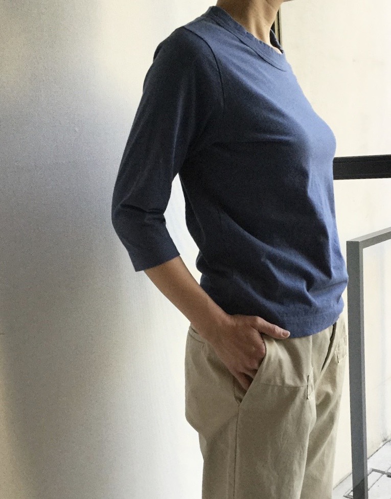 30支棉 平纹针织 七分袖T恤 13