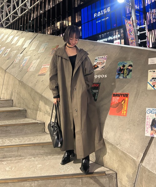 超长款风衣 96