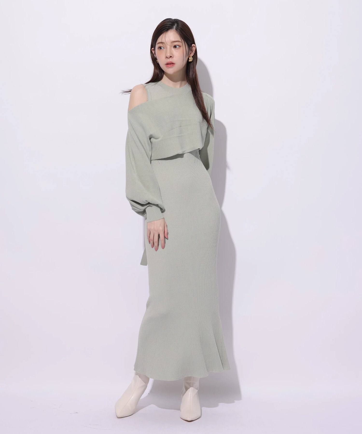 4WAY多穿 连衣裙 小坎肩 套装 两件套 6