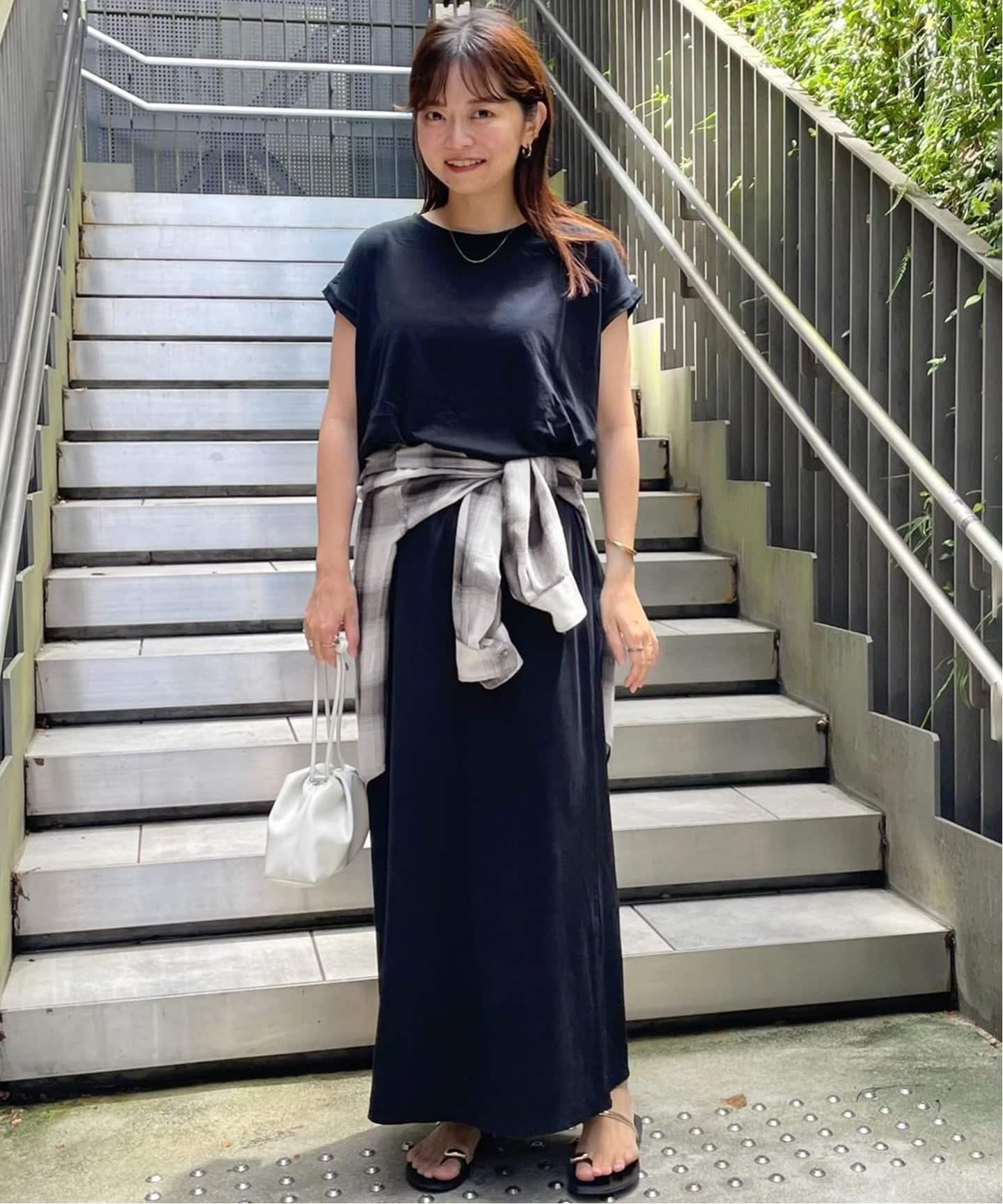 磨毛色织格纹宽松衬衫 87