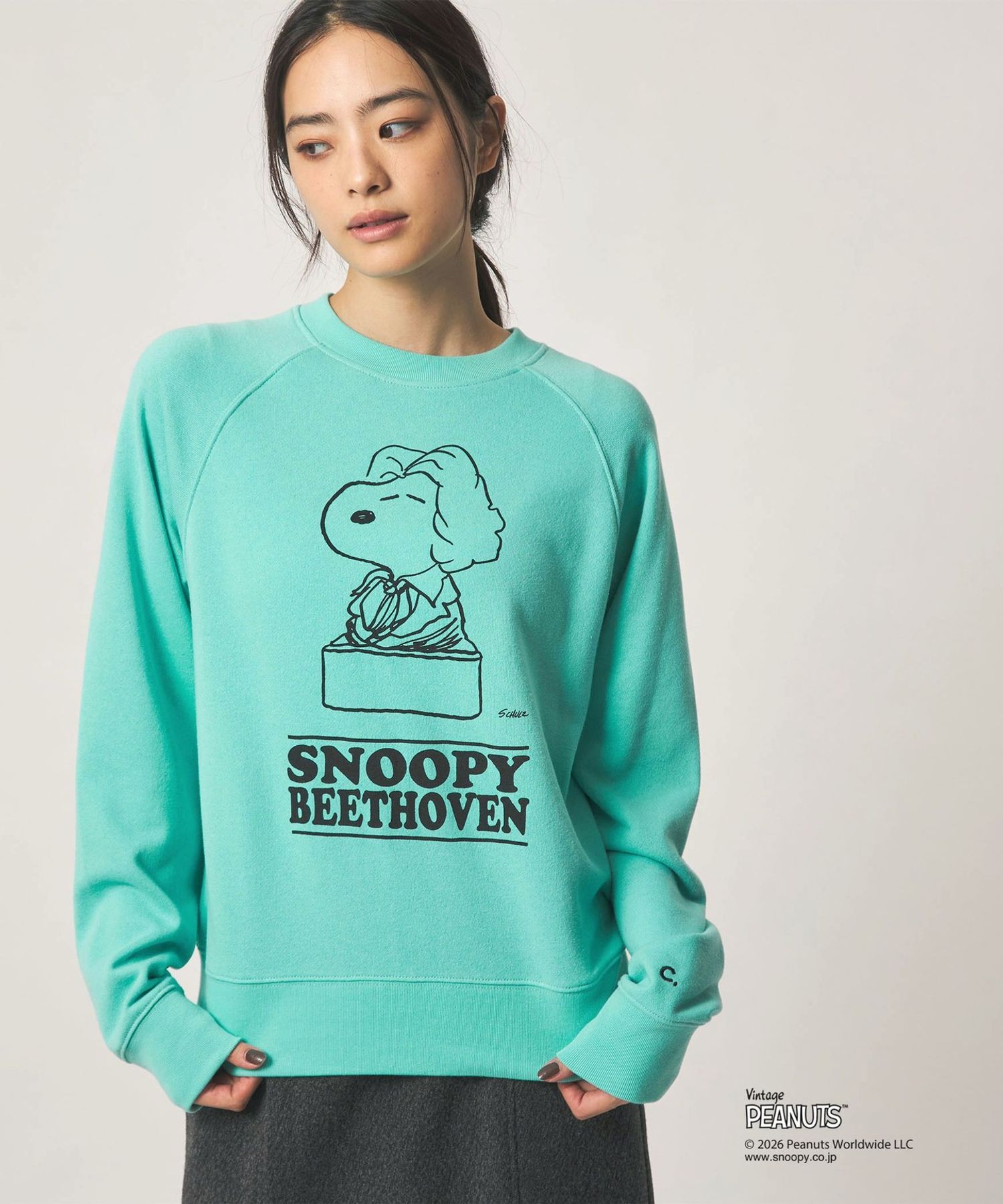 snoopy联名 复古质感 长袖卫衣 5