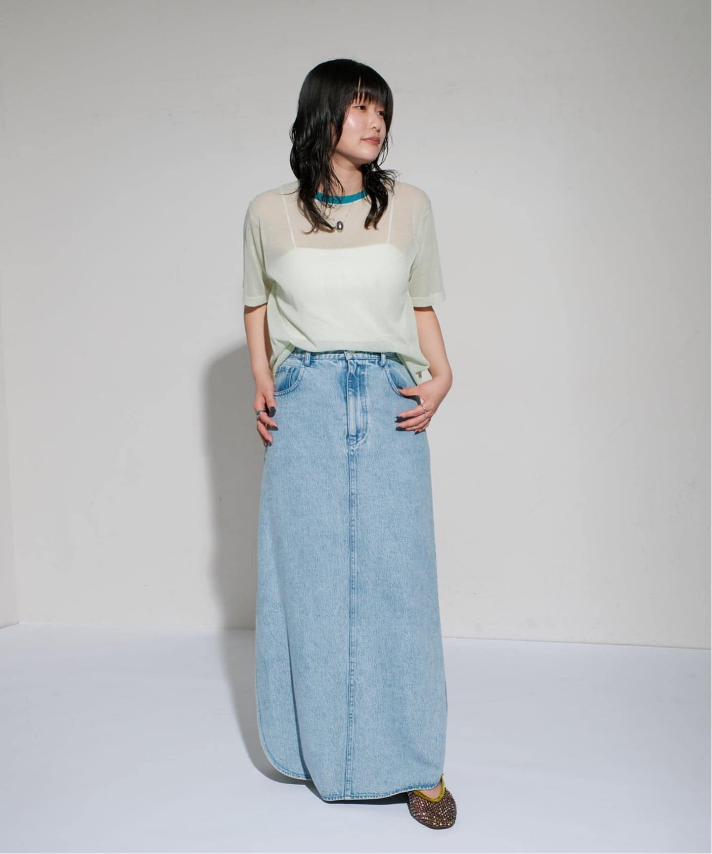 GRISE 钻网穆勒鞋 拖鞋 32