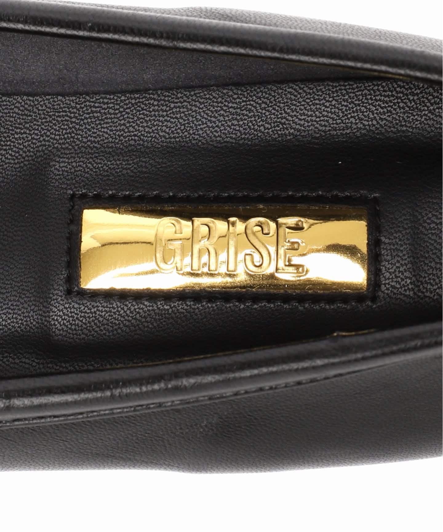 GRISE 羊皮 方头褶皱平底鞋 22