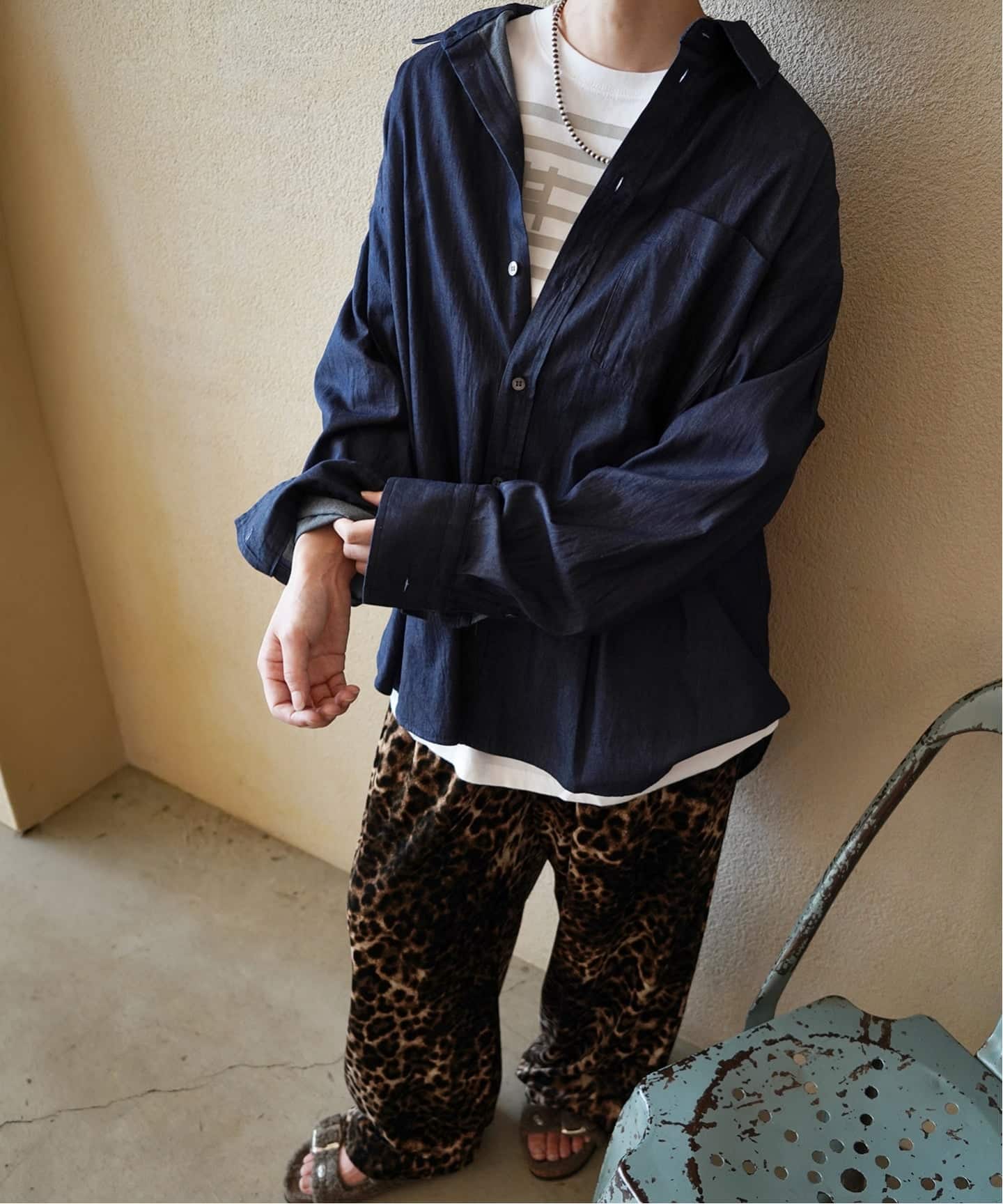 轻盎司牛仔常规领衬衫 3