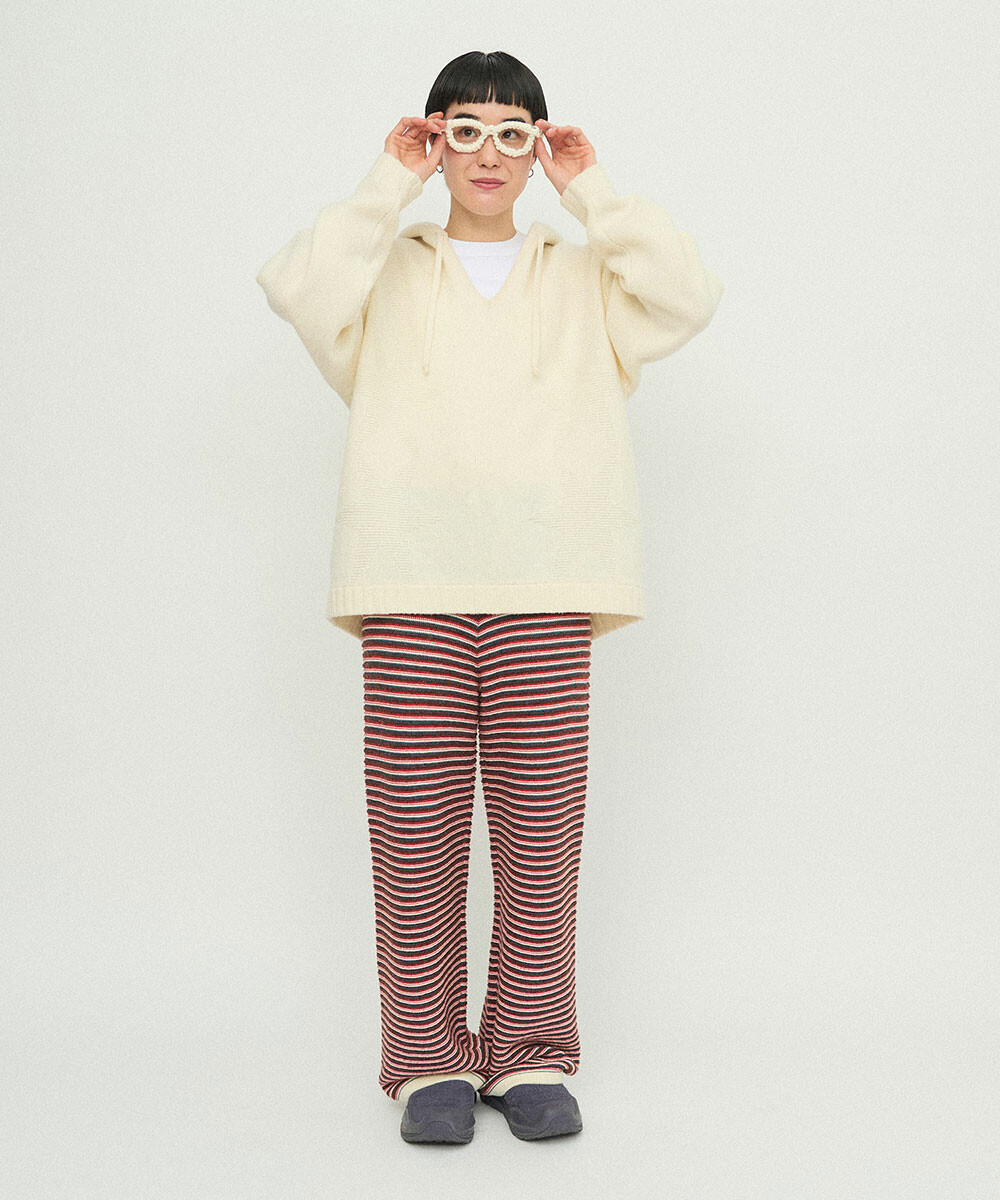 HOSO 多色条纹裤子 7